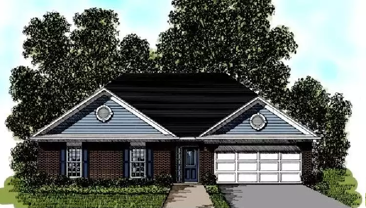 image of traditional house plan 7583